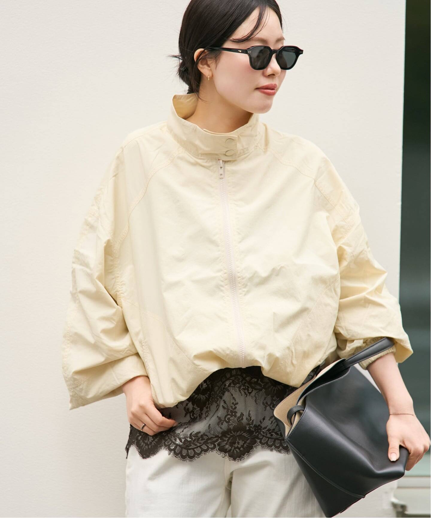 le / ル 別注 GLOSSY HIGH NECK VOLUME ブルゾン（その他ブルゾン