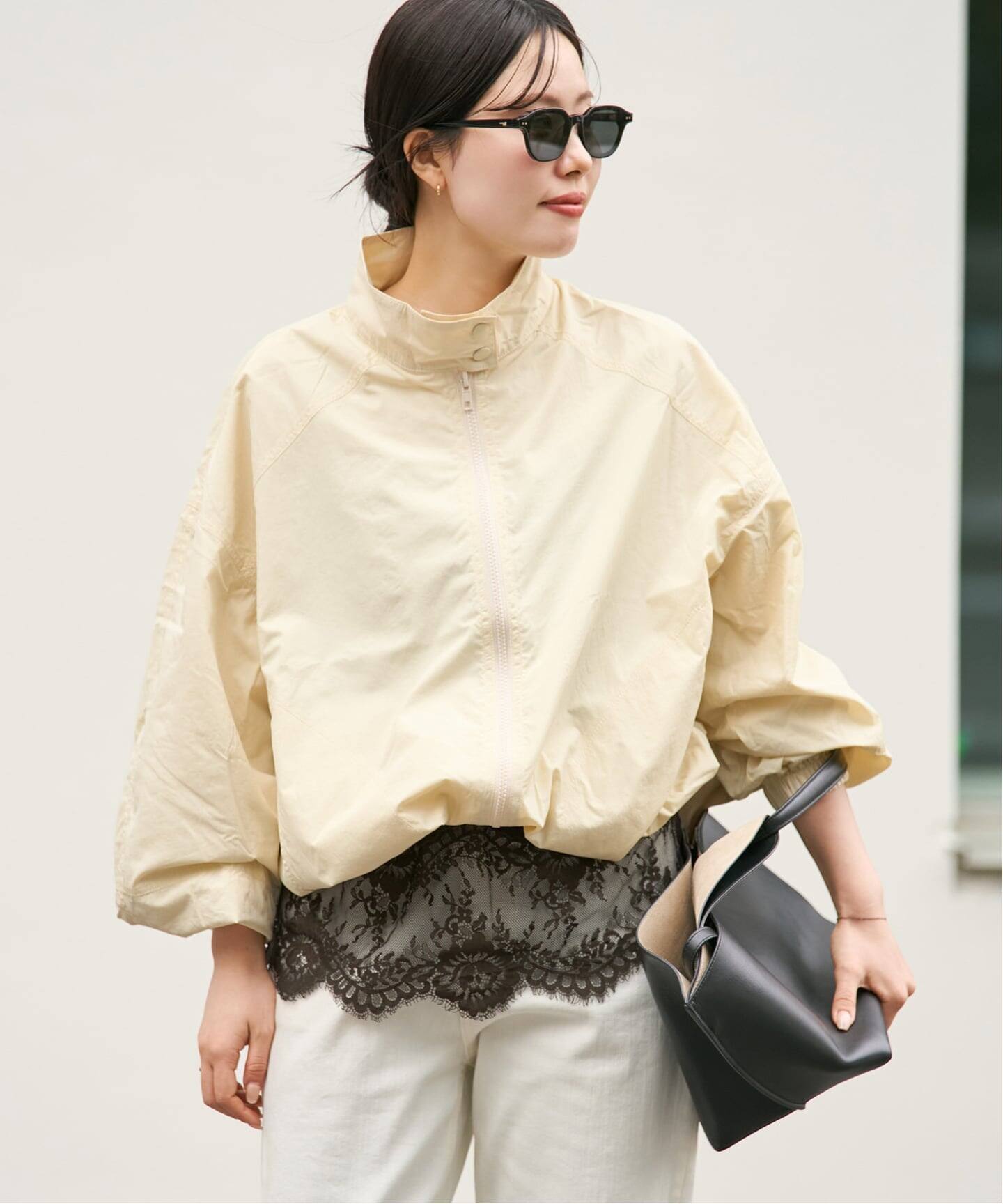 le / ル 別注 GLOSSY HIGH NECK VOLUME ブルゾン（その他ブルゾン