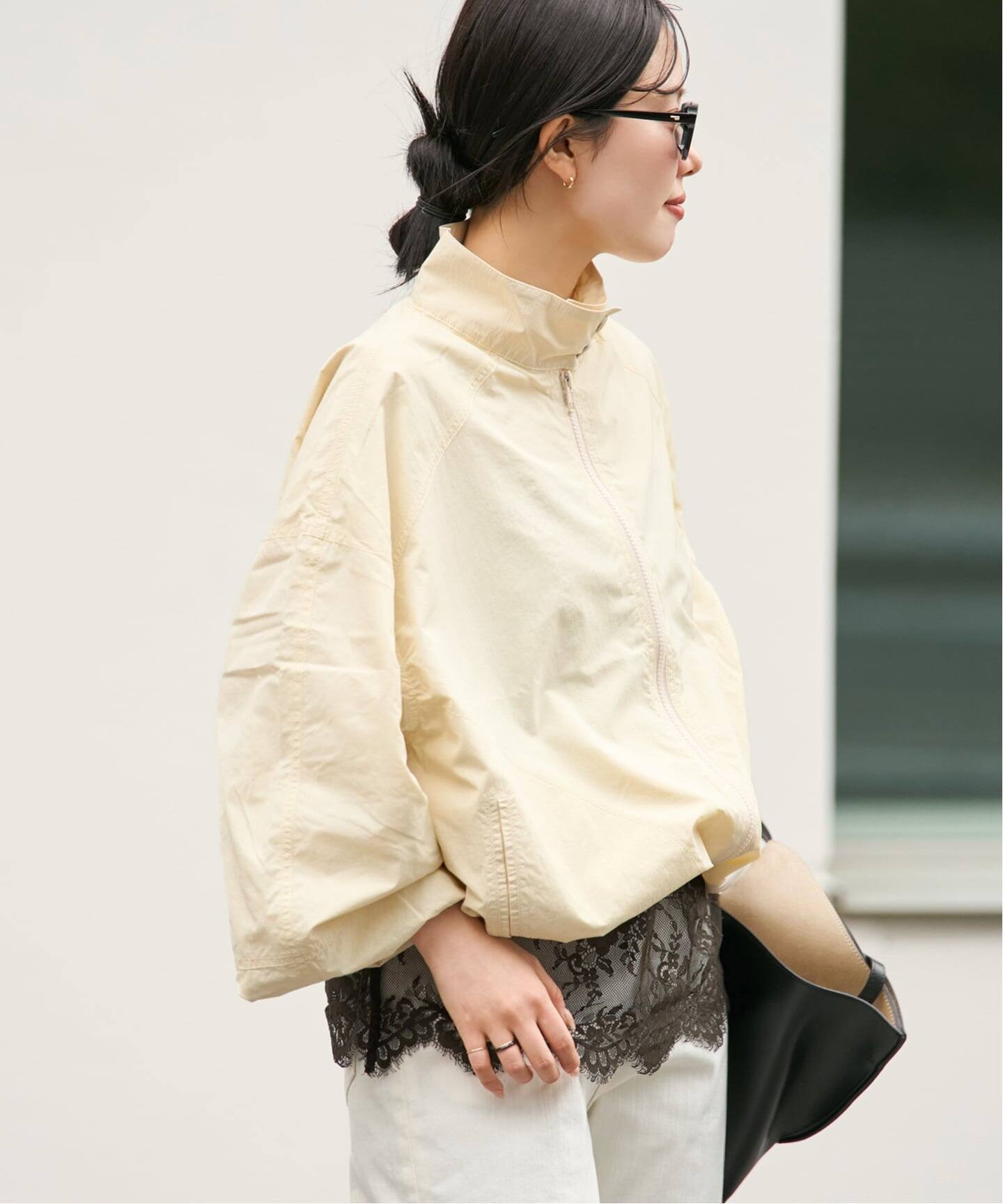 le / ル 別注 GLOSSY HIGH NECK VOLUME ブルゾン（その他ブルゾン