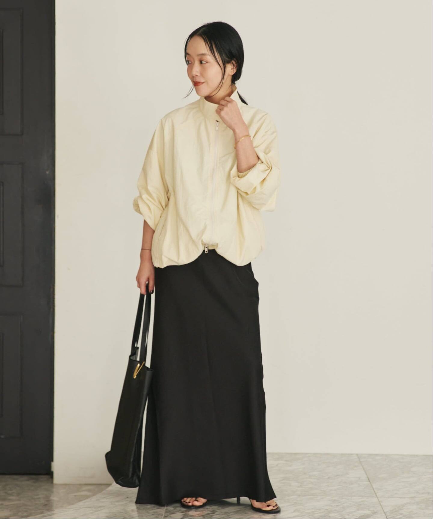 le / ル 別注 GLOSSY HIGH NECK VOLUME ブルゾン（その他ブルゾン