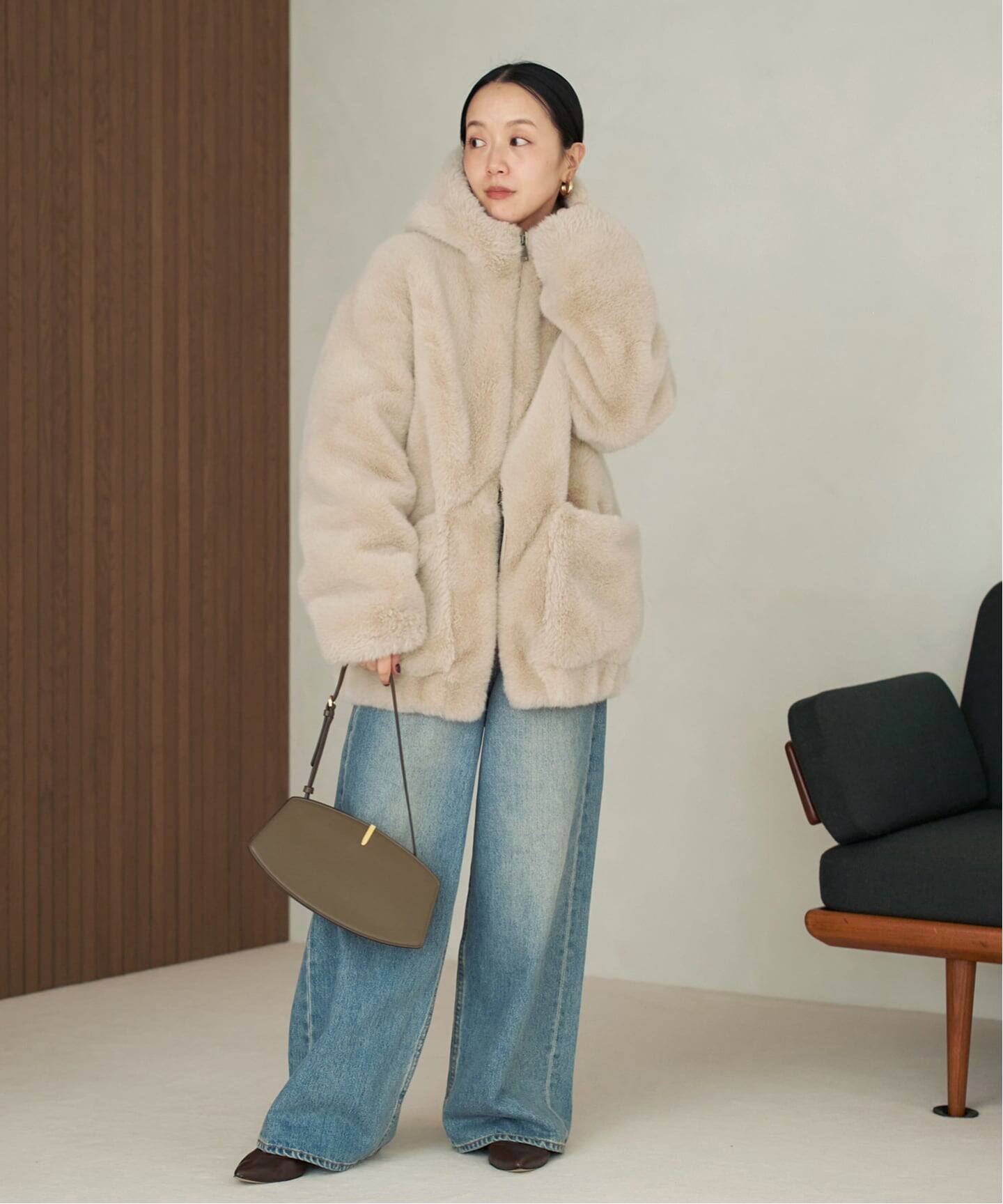 WEB限定追加予約》Vegancode / ヴィ―ガンコード FAUX FUR ブルゾン 