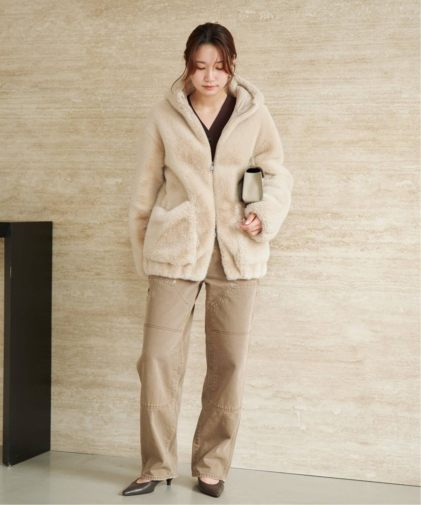 WEB限定追加予約》Vegancode / ヴィ―ガンコード FAUX FUR ブルゾン 