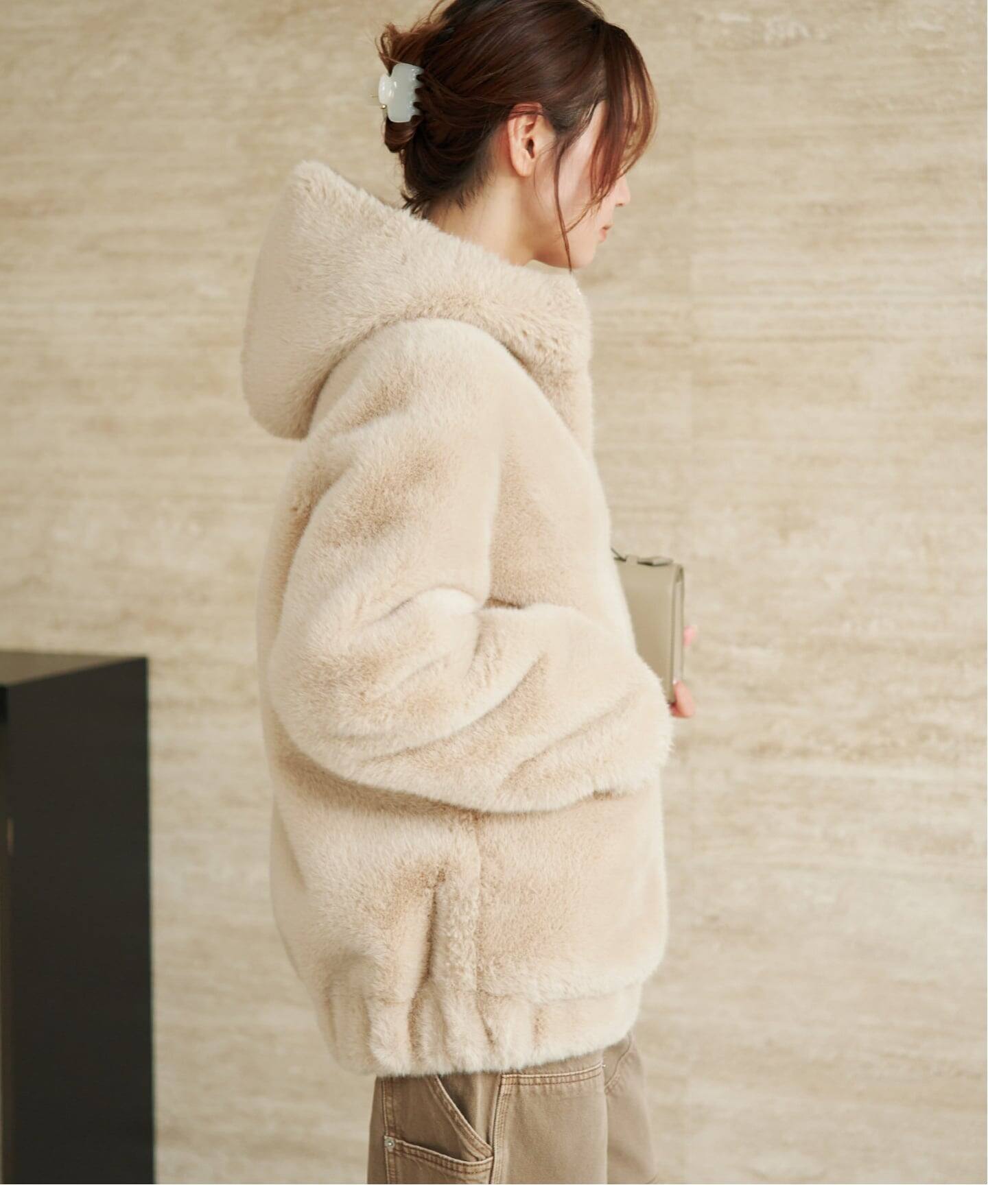 WEB限定追加予約》Vegancode / ヴィ―ガンコード FAUX FUR ブルゾン 