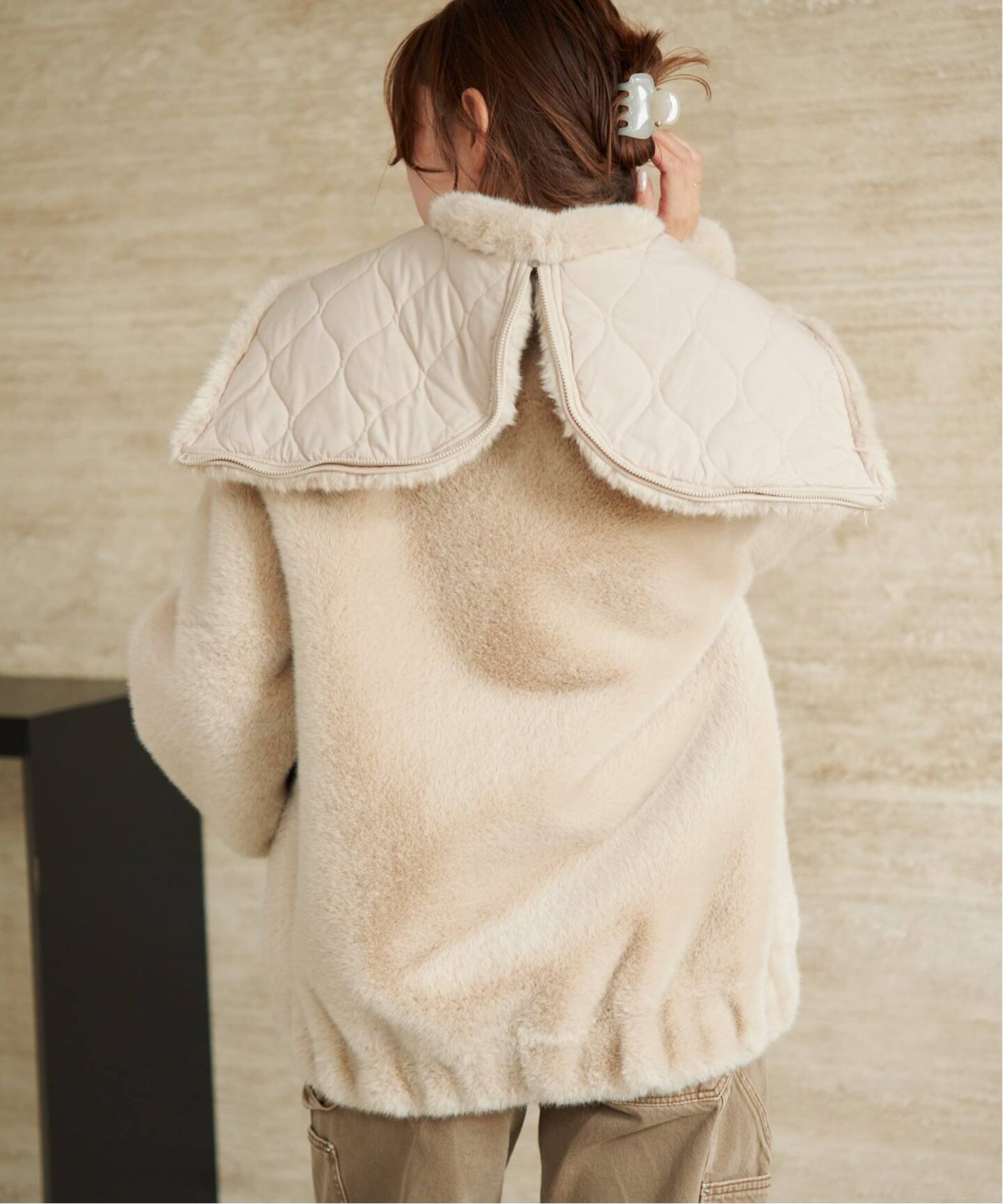 WEB限定追加予約》Vegancode / ヴィ―ガンコード FAUX FUR ブルゾン 
