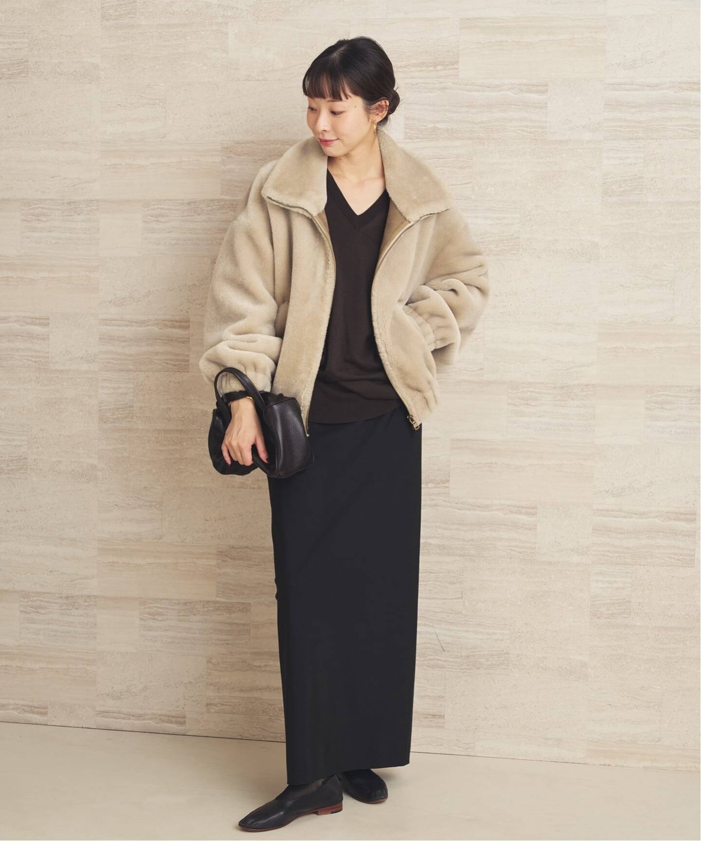 予約》Vegancode / ヴィ―ガンコード 別注 ECOFUR BOMBER ジャケット 