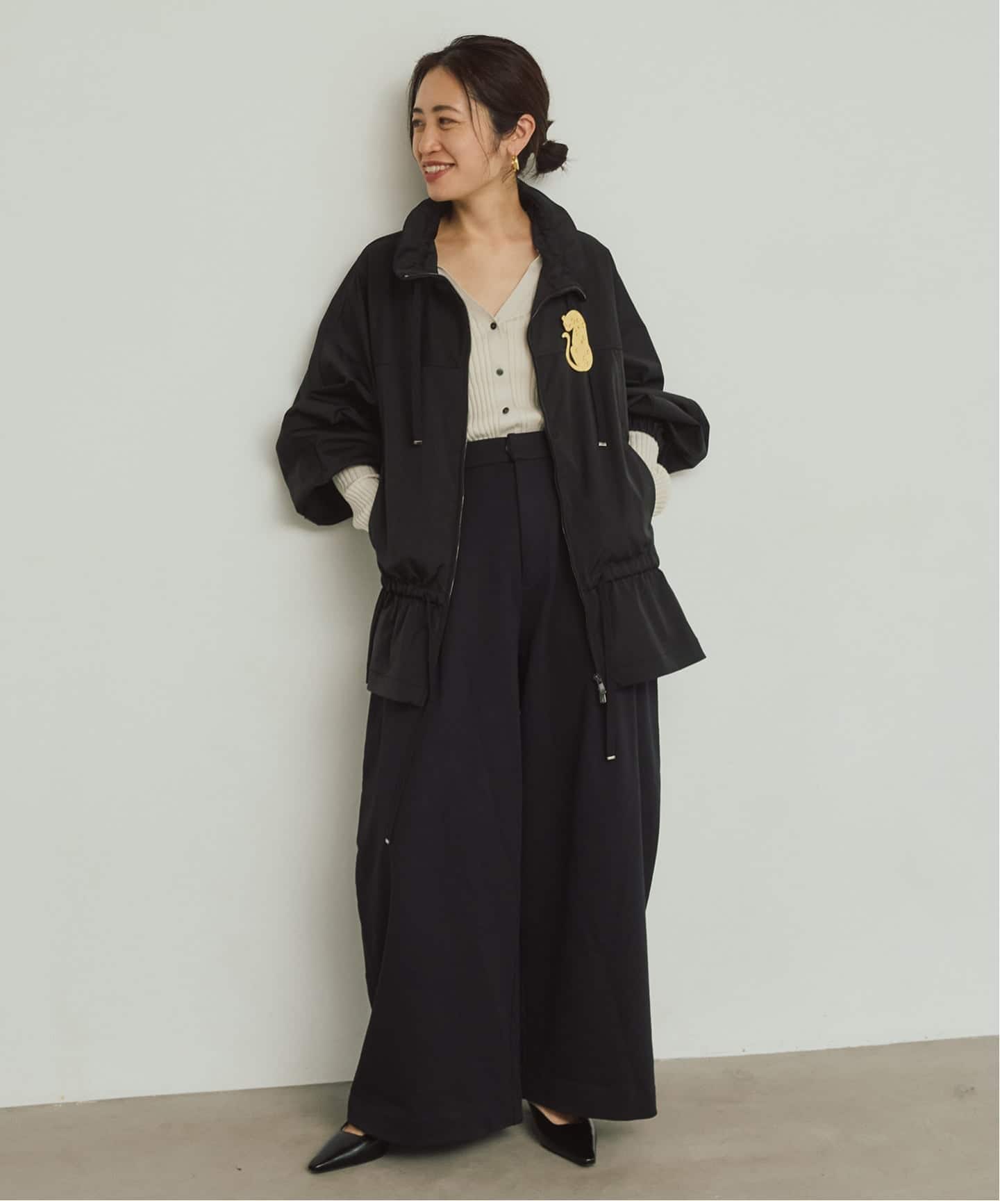 予約》ダブルサテンZIPブルゾン（その他ブルゾン／アウター）｜VERMEIL