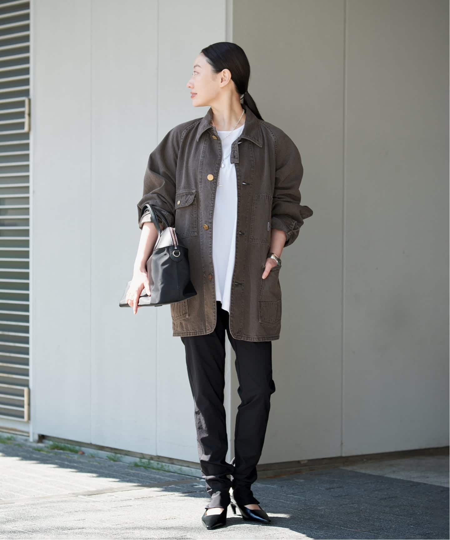 N&W Brown Denim 別注 カバーオール（カバーオール）｜VERMEIL par
