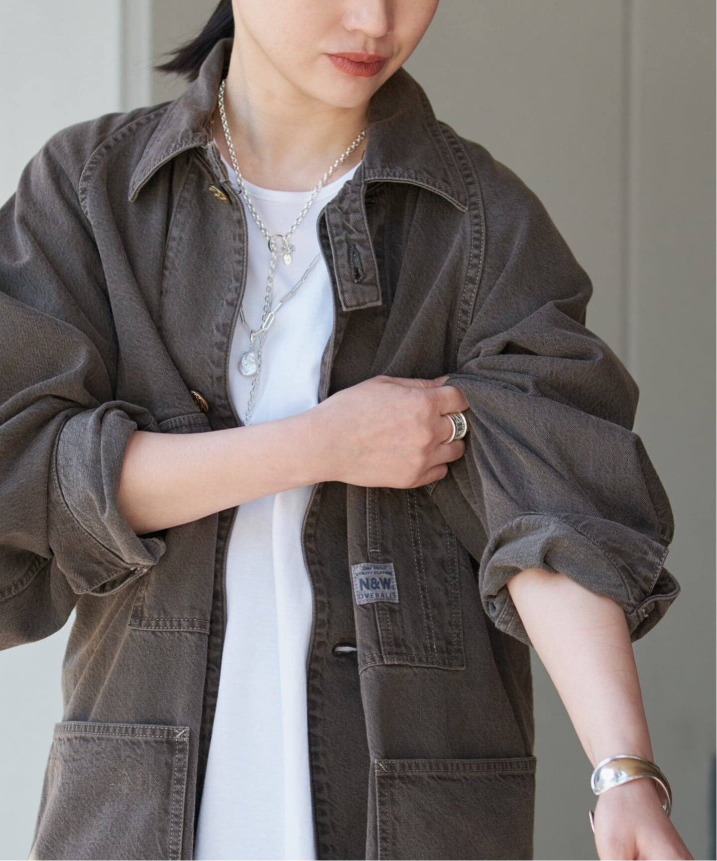 N&W Brown Denim 別注 カバーオール（カバーオール）｜VERMEIL par