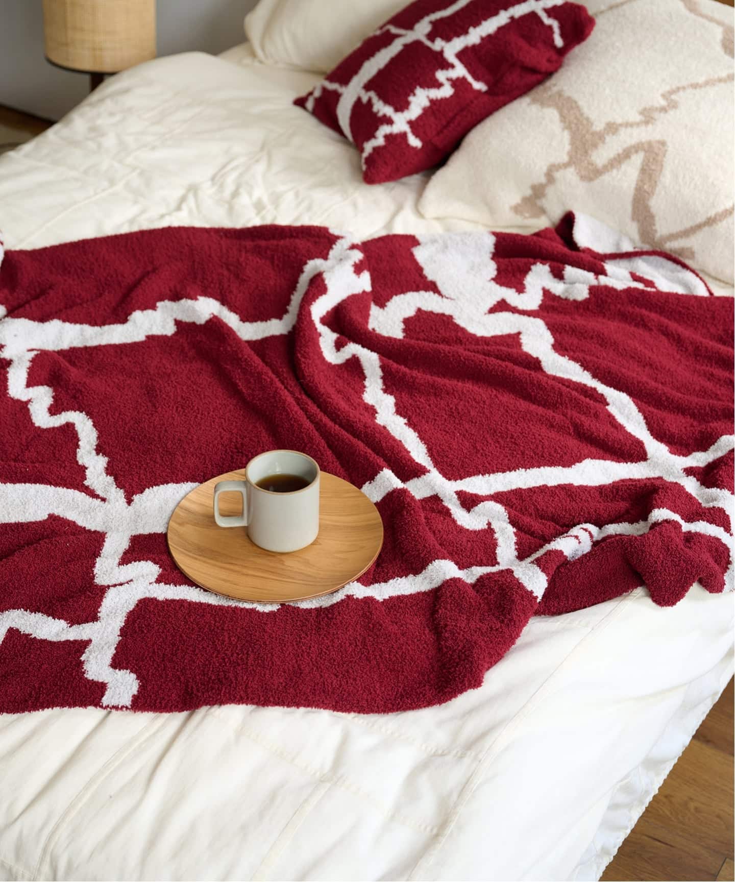 予約》CHENILLE YARN ABSTRACT BLANKET L ブランケット（ブランケット