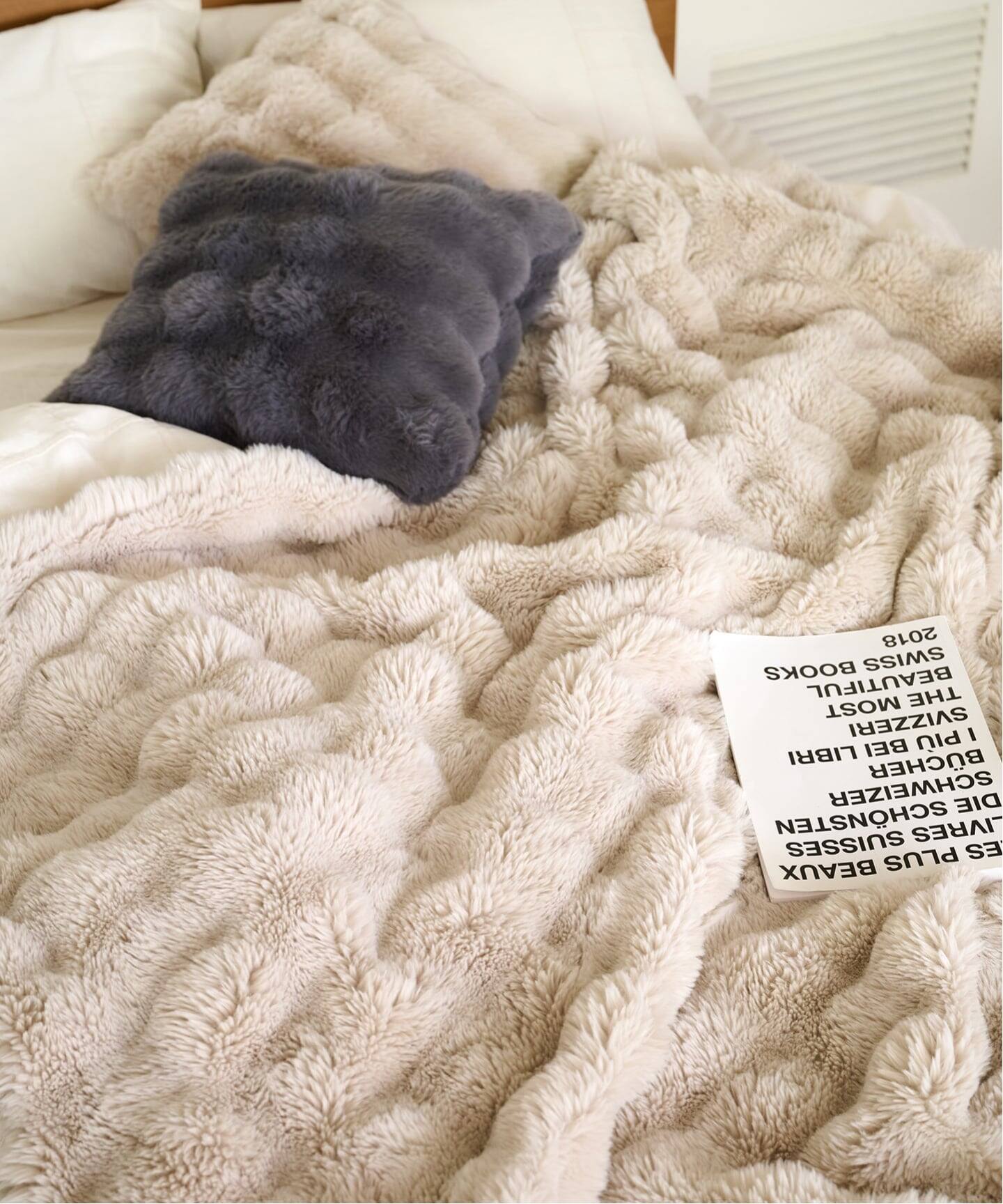予約》FUR BLANKET L 145X200 フェイクファー ブランケット