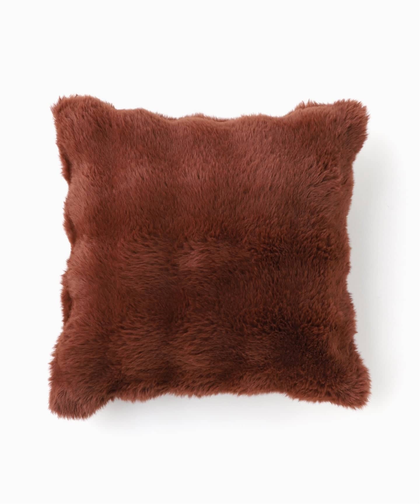 フェイクファー クッション／ブラウン 予約》FUR CUSHION フェイクファー クッションカバー 45cm（クッション