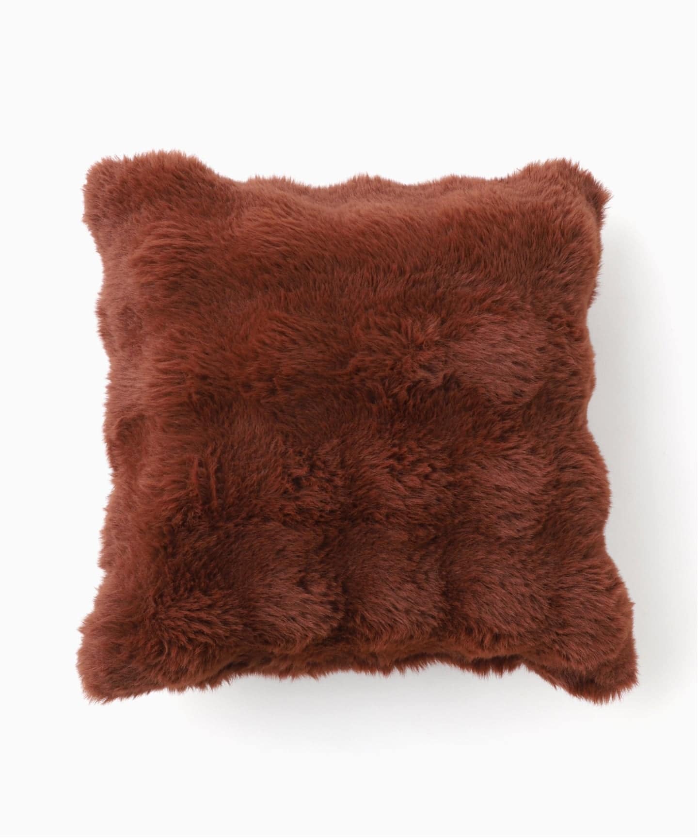 フェイクファー クッション／ブラウン 予約》FUR CUSHION フェイクファー クッションカバー 45cm（クッション