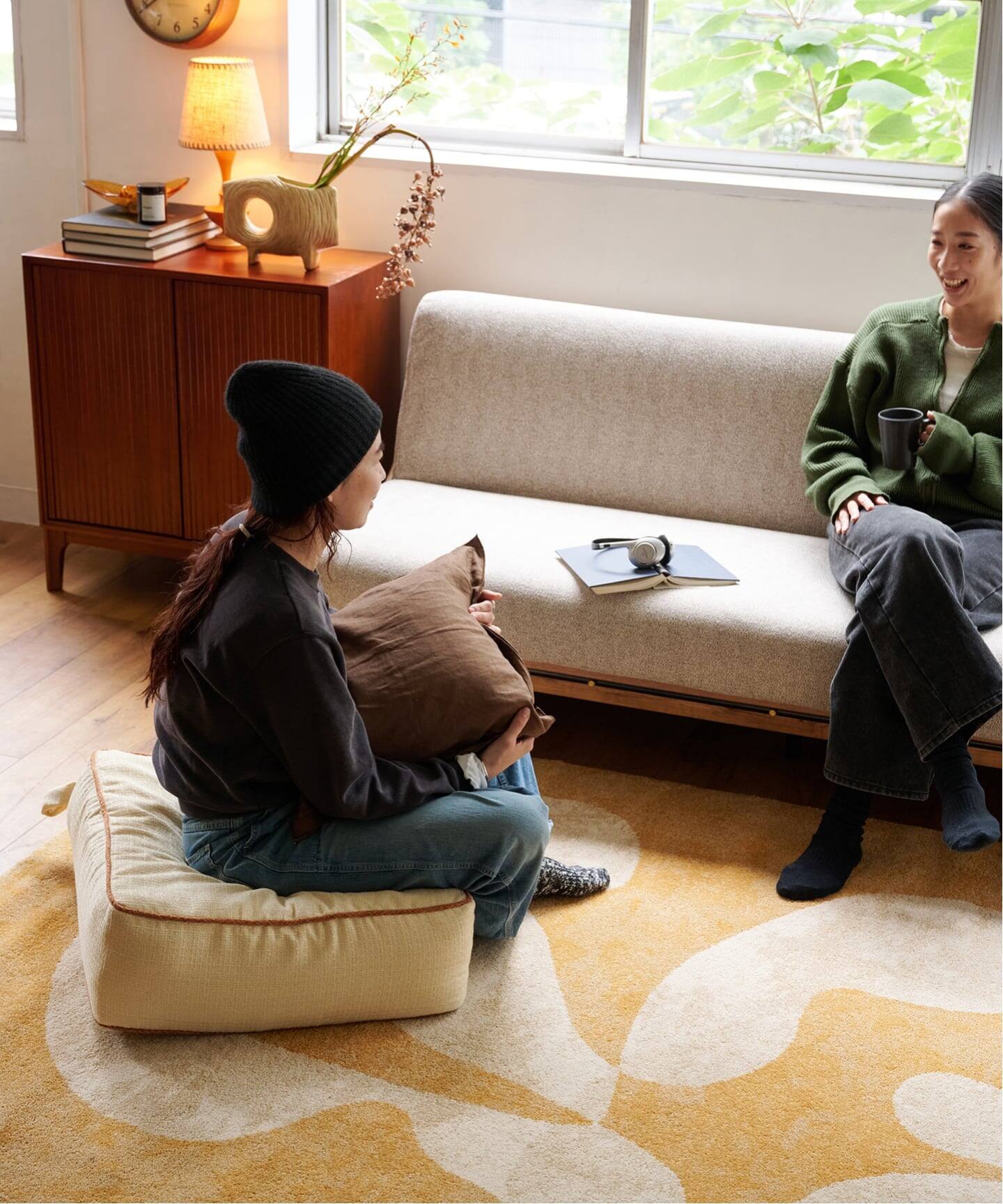 WEB限定》FLOOR CUSHION SQUARE LL フロアクッション（クッション