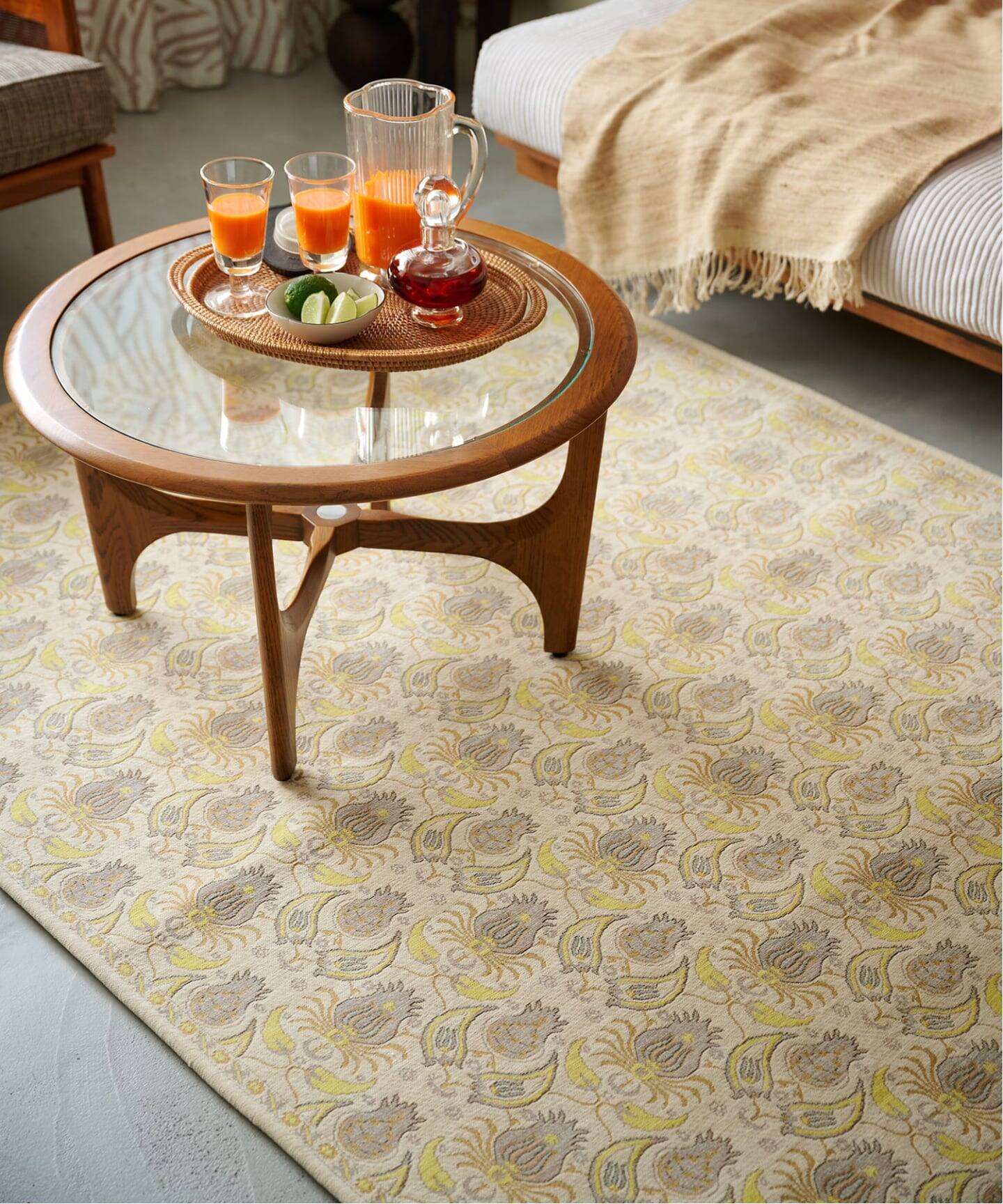 予約》BLOOMPAISLEY RUG 200X200 ブルームペイズリー ラグ（ラグ