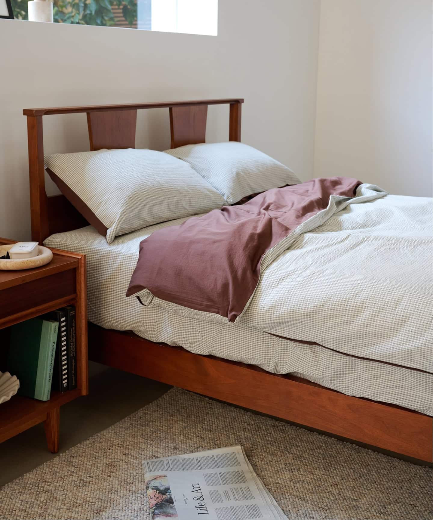 SUCKER CHECK DUVET COVER S 掛け布団カバー シングル（インテリア