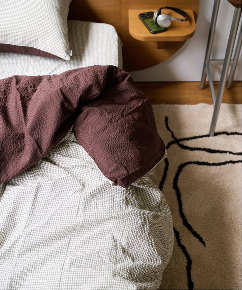 SUCKER CHECK DUVET COVER S 掛け布団カバー シングル（インテリア 