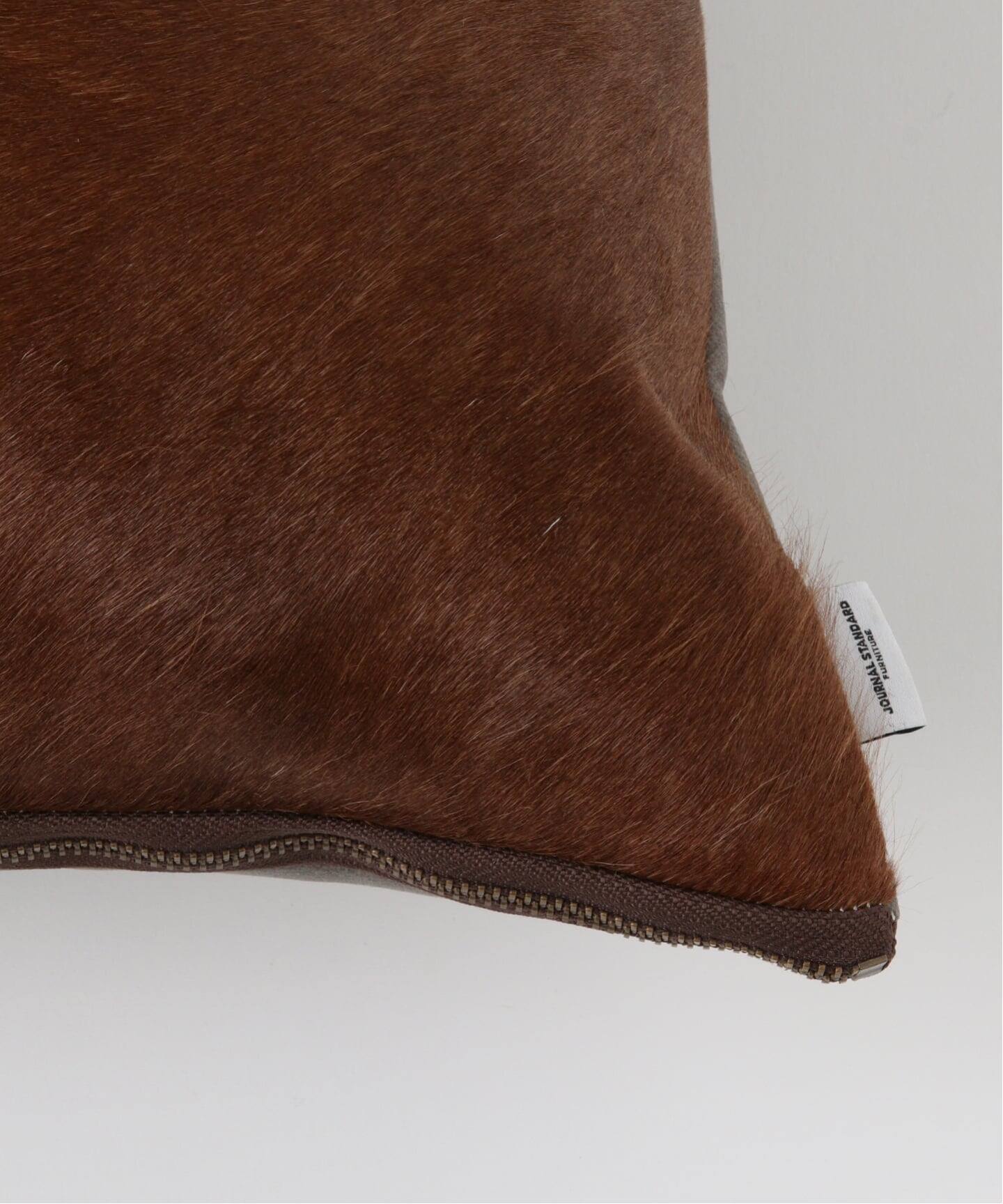 COWHIDE CUSHION BR PATCH クッションカバー 45cm（クッション