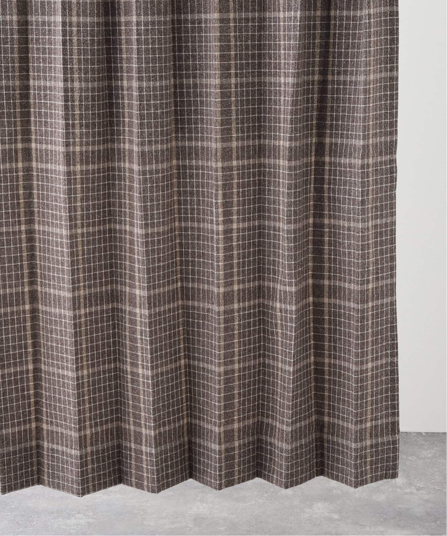 予約》CURTAIN PLAID 100x200 2枚セット（インテリアファブリック