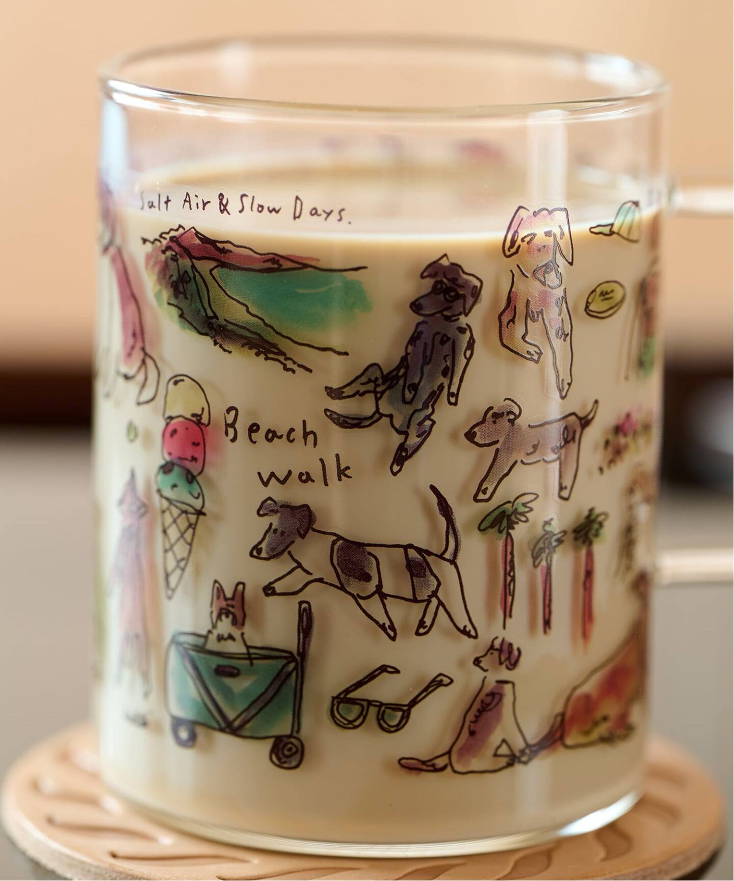 ヒラノトシユキ】JSF別注 GLASS MUG ガラスマグカップ（食器・テーブル