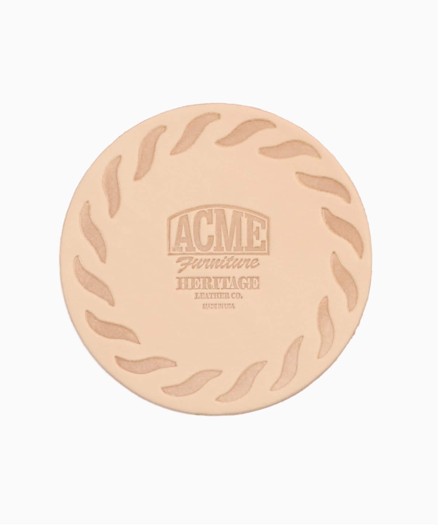 HELITAGE LEATHER】ACME別注 LEATHER COASTER コースター（食器