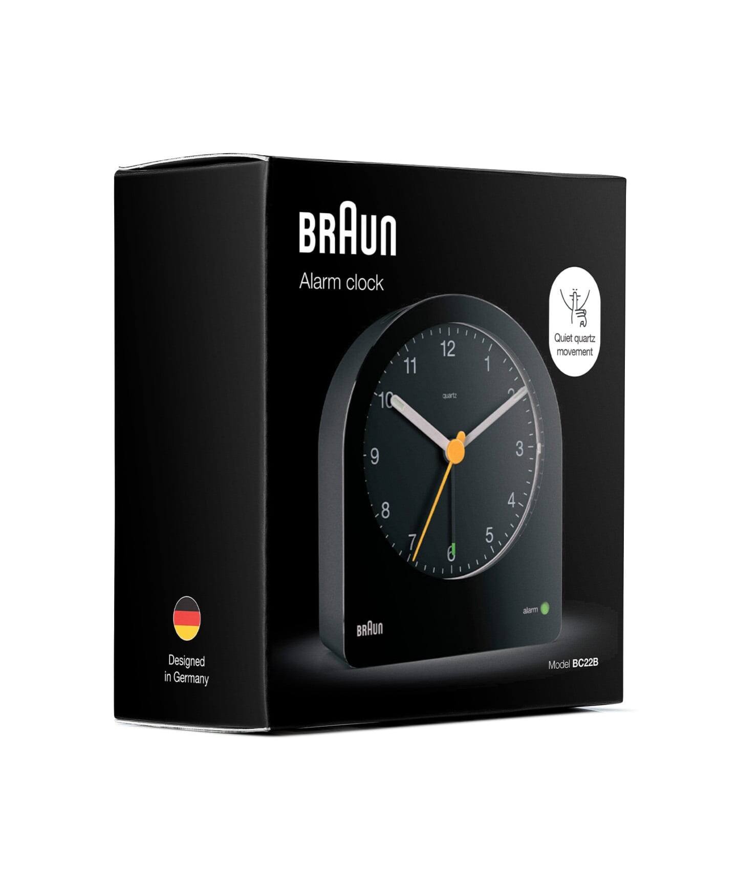 予約》BRAUN ALARM CLOCK BLACK BC22B（置き時計・掛け時計）｜HIROB