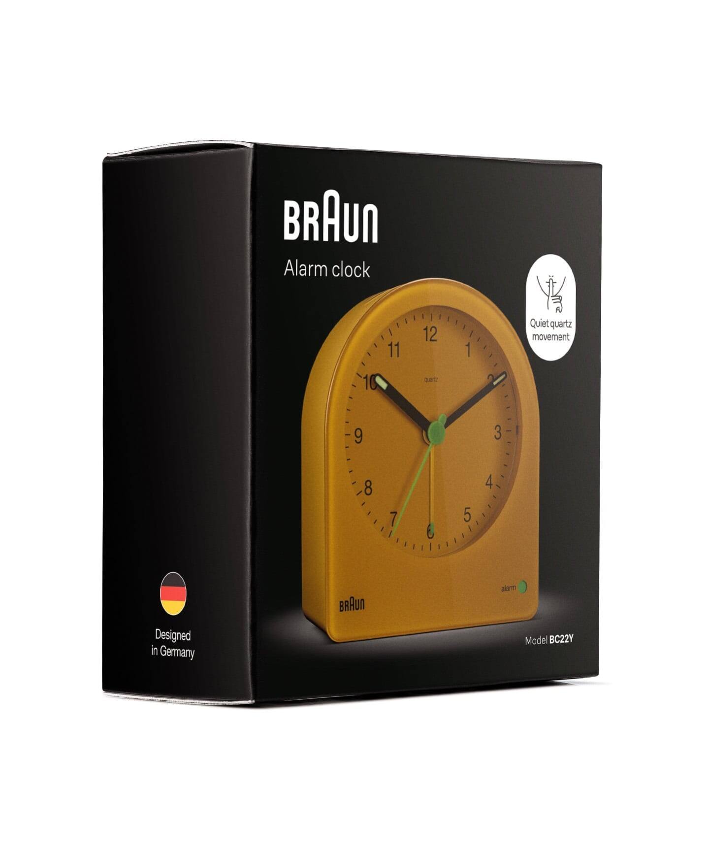 BRAUN ALARM CLOCK YELLOW BC22Y（置き時計・掛け時計）｜HIROB