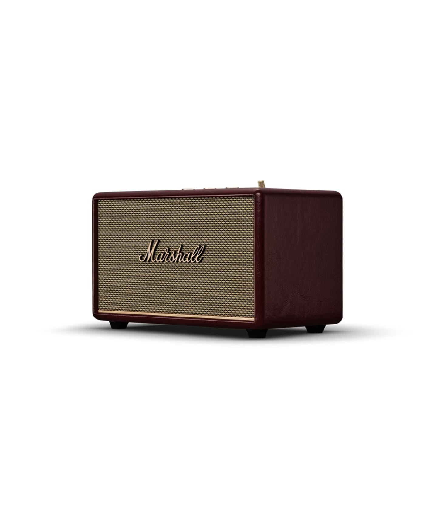 Marshall Acton III Burgundy ワイヤレススピーカー Acton III Burgundy compact Bluetooth speaker | Marshall.com