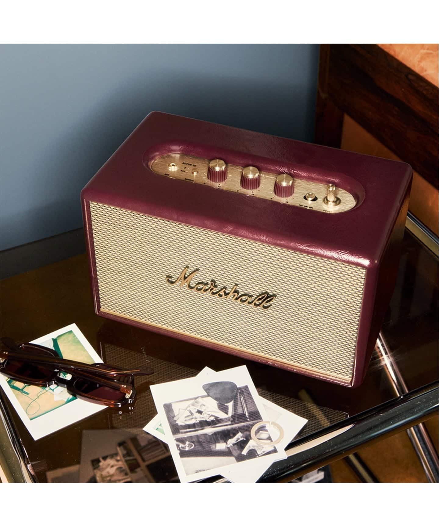 ☆【Marshall/マーシャル】Acton III Bluetooth Burgundy スピーカー