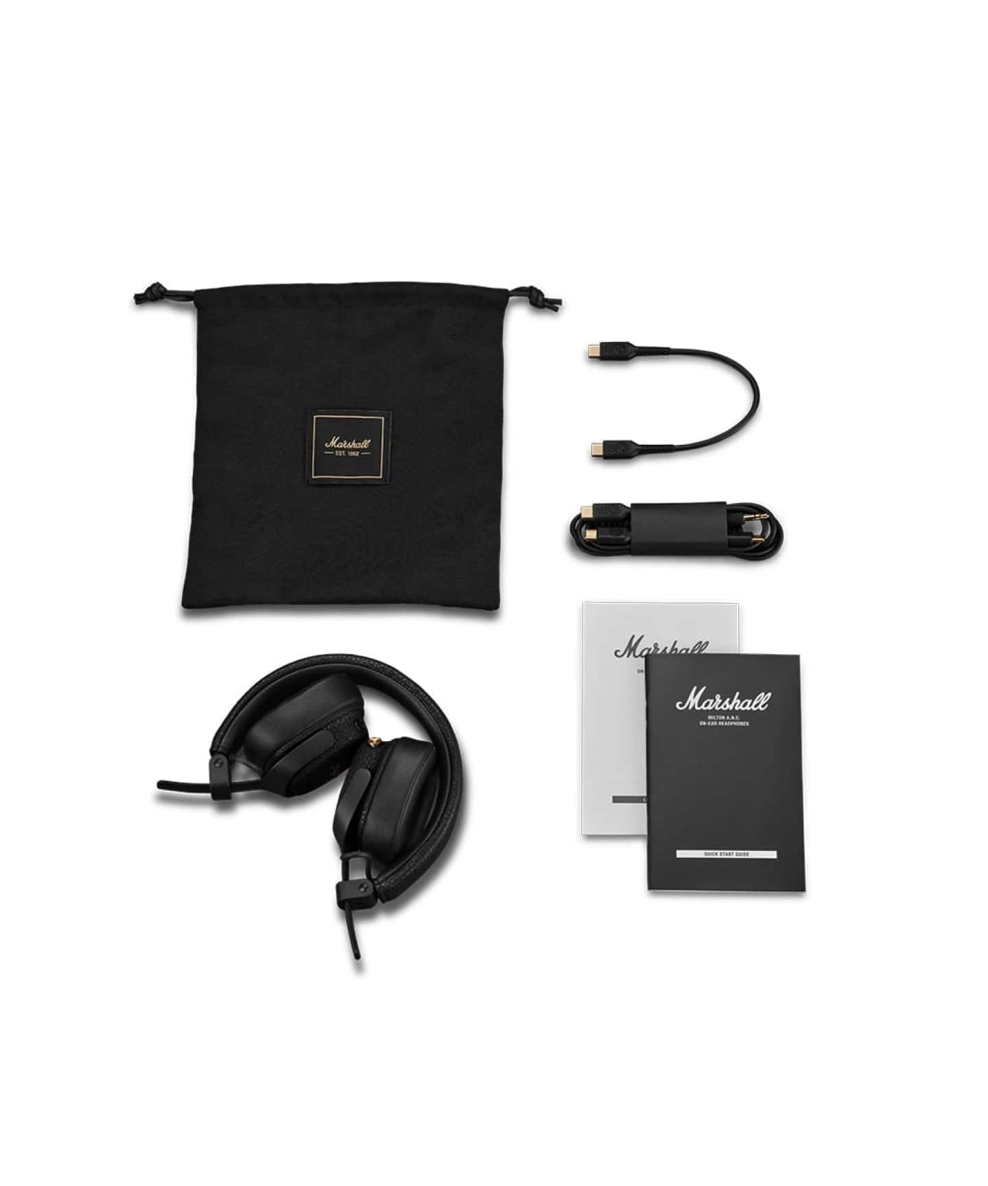 ☆【Marshall/マーシャル】MILTON A.N.C. BLACK ワイヤレス