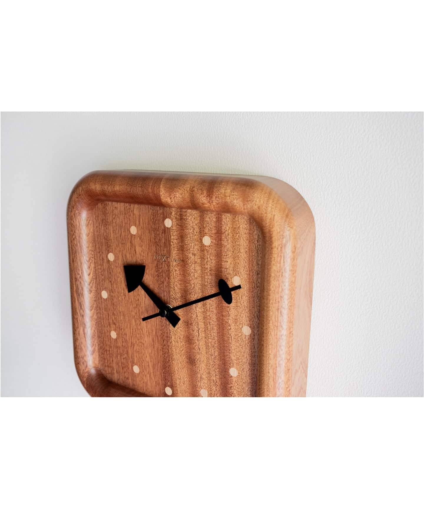 予約》【NeXtime】Dowel Square Wall Clock 掛け時計（置き時計