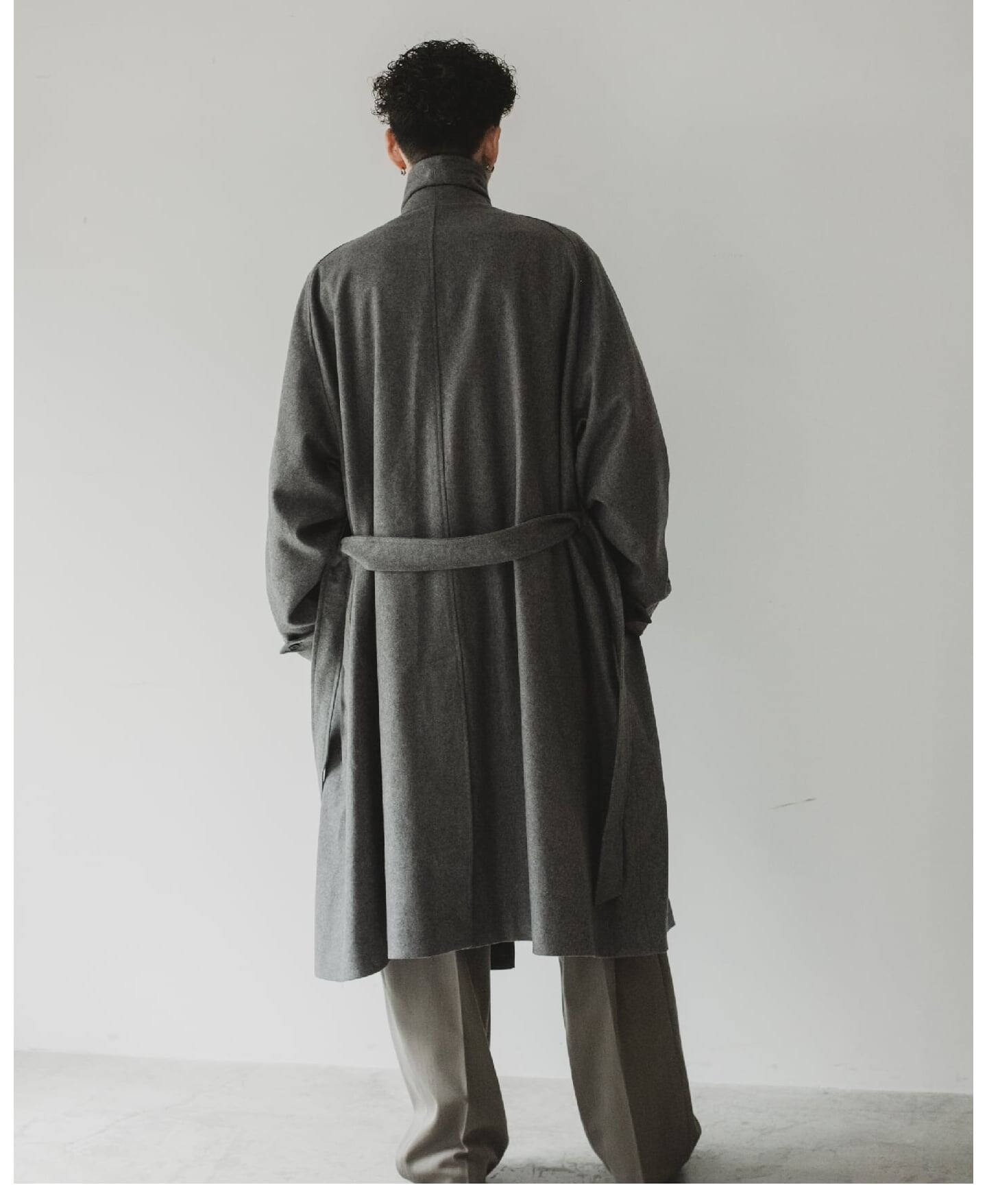 予約》【LE / エルイー】SUPER110s Balcollar Coat（ステンカラー