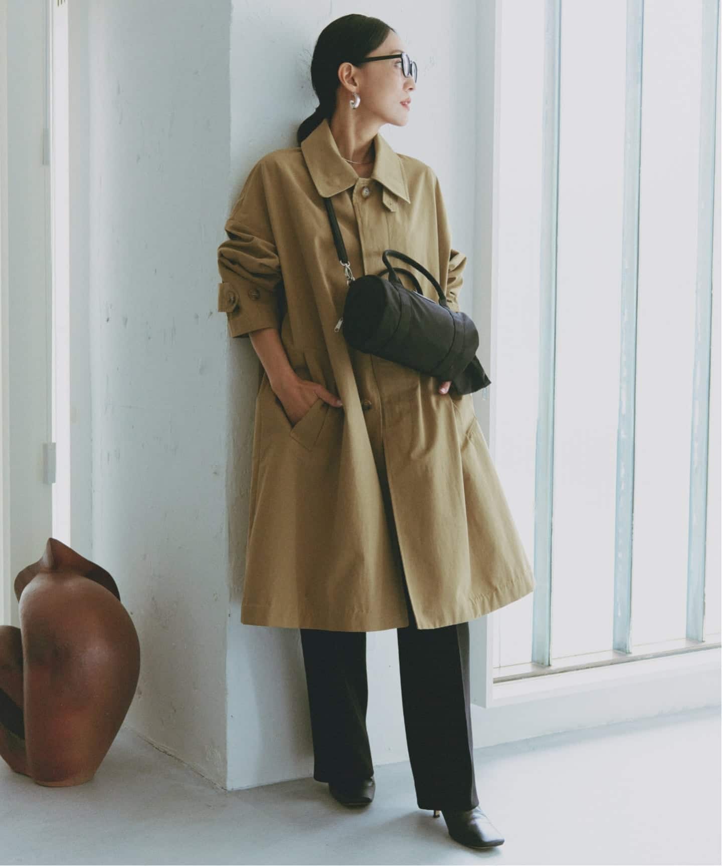 Cozue Ninomiya ex SOUTIN COLLAR COAT（ステンカラーコート