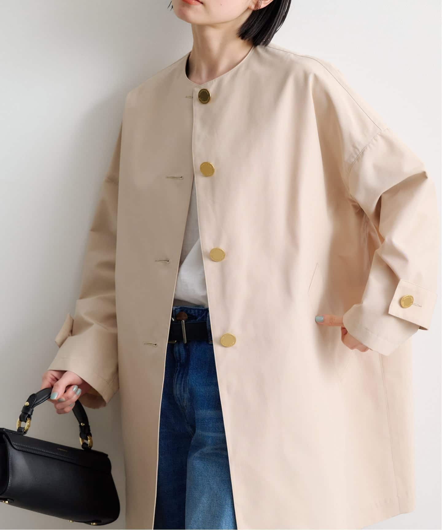TRADITIONAL WEATHERWEAR MALTON NO COLLAR（ノーカラーコート