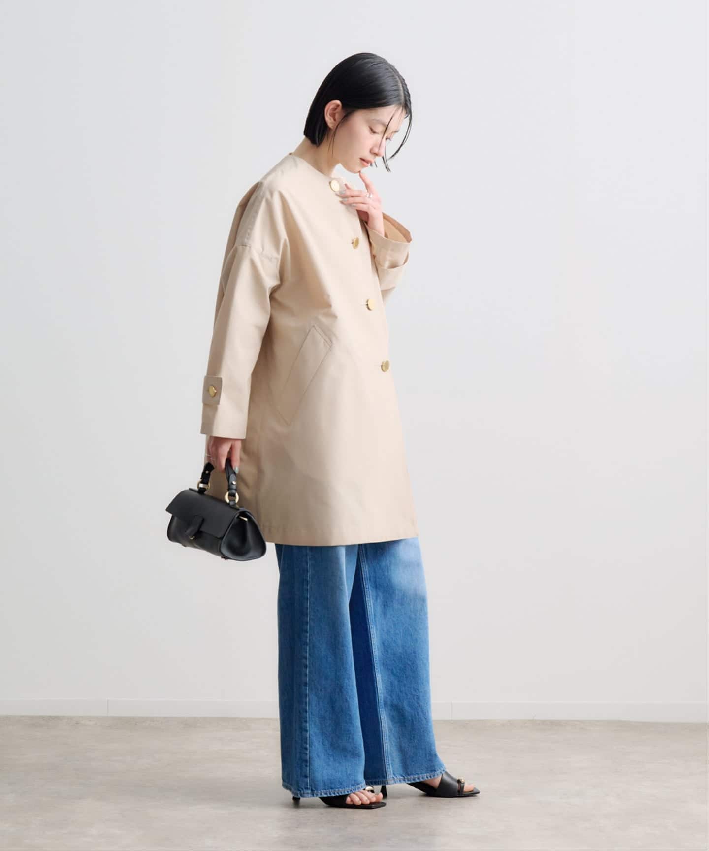 TRADITIONAL WEATHERWEAR MALTON NO COLLAR（ノーカラーコート