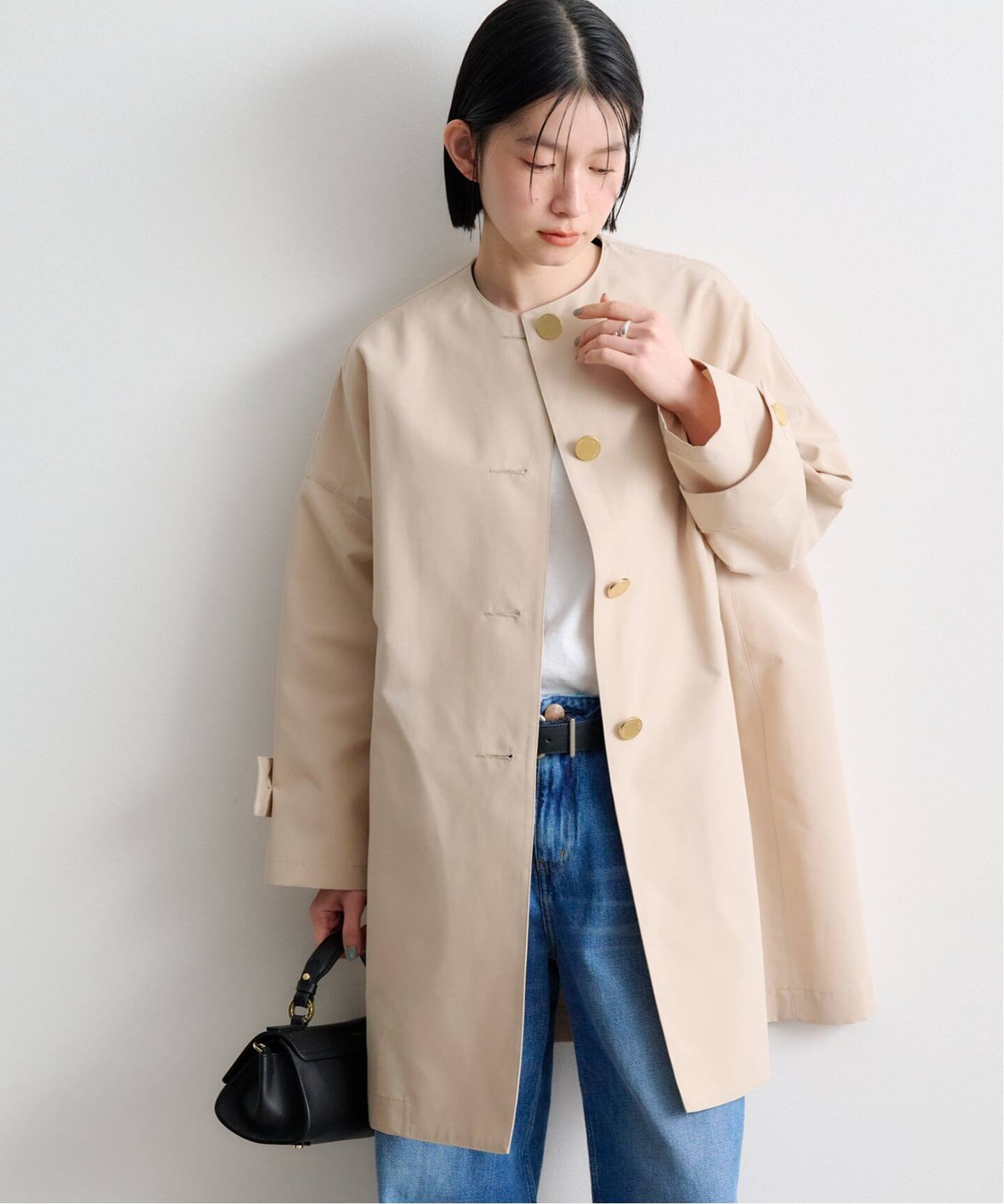 TRADITIONAL WEATHERWEAR MALTON NO COLLAR（ノーカラーコート 