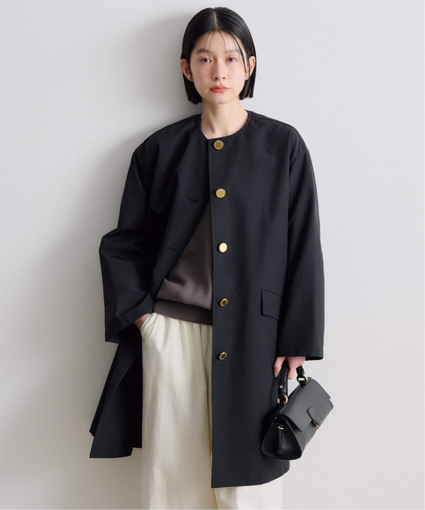 TRADITIONAL WEATHERWEAR LINTON NO COLLAR（ノーカラーコート