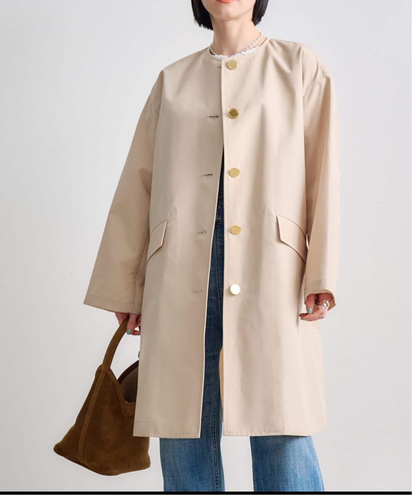 TRADITIONAL WEATHERWEAR LINTON NO COLLAR（ノーカラーコート