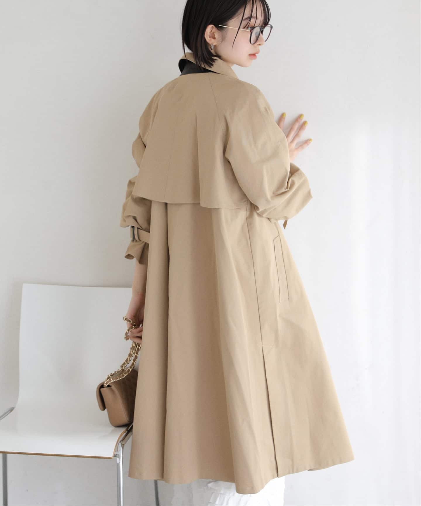 予約》ステンカラーライトコート（ステンカラーコート）｜La Totalite