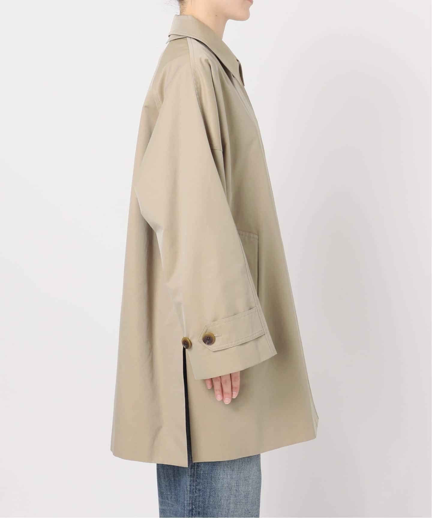 T/Cギャバステンカラーハーフコート（ステンカラーコート）｜Spick and