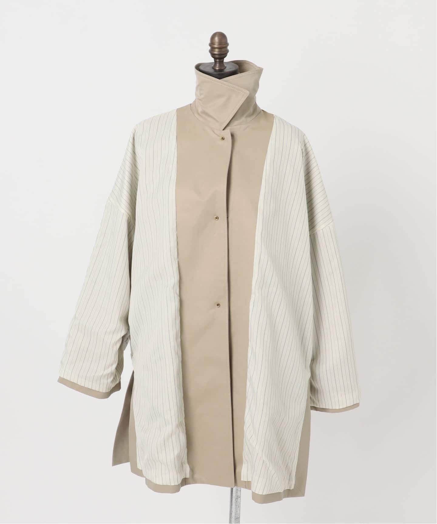 T/Cギャバステンカラーハーフコート（ステンカラーコート）｜Spick and