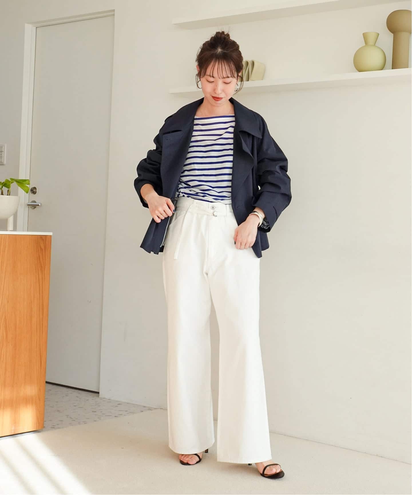 ソフトツイルショートトレンチコート（トレンチコート）｜Spick and