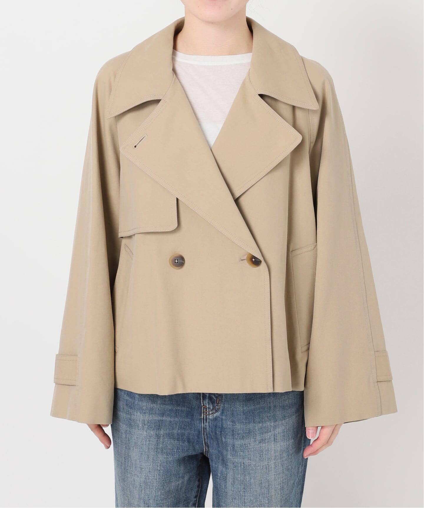 ⭐︎Spick&span⭐︎ソフトツイルショートトレンチコート⭐︎ベージュ⭐︎36⭐︎ ソフトツイルショートトレンチコート（トレンチコート）｜Spick & Span