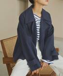 《予約》ソフトツイルショートトレンチコート