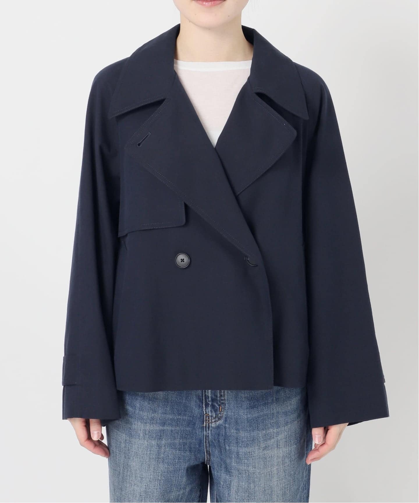 追加2》ソフトツイルショートトレンチコート（トレンチコート）｜Spick