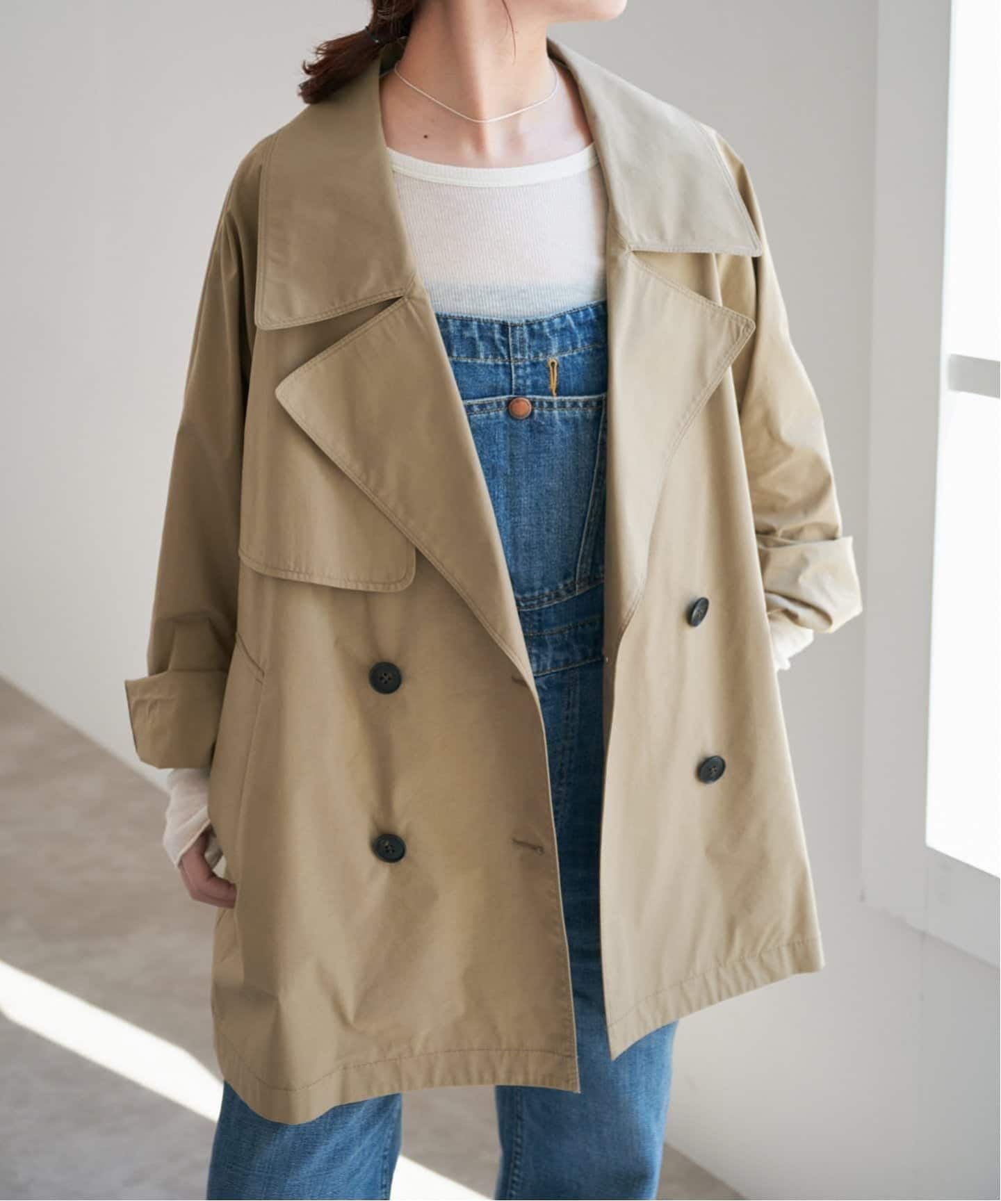 新色有り / 追加予約》C/Pミドル丈トレンチコート（トレンチコート