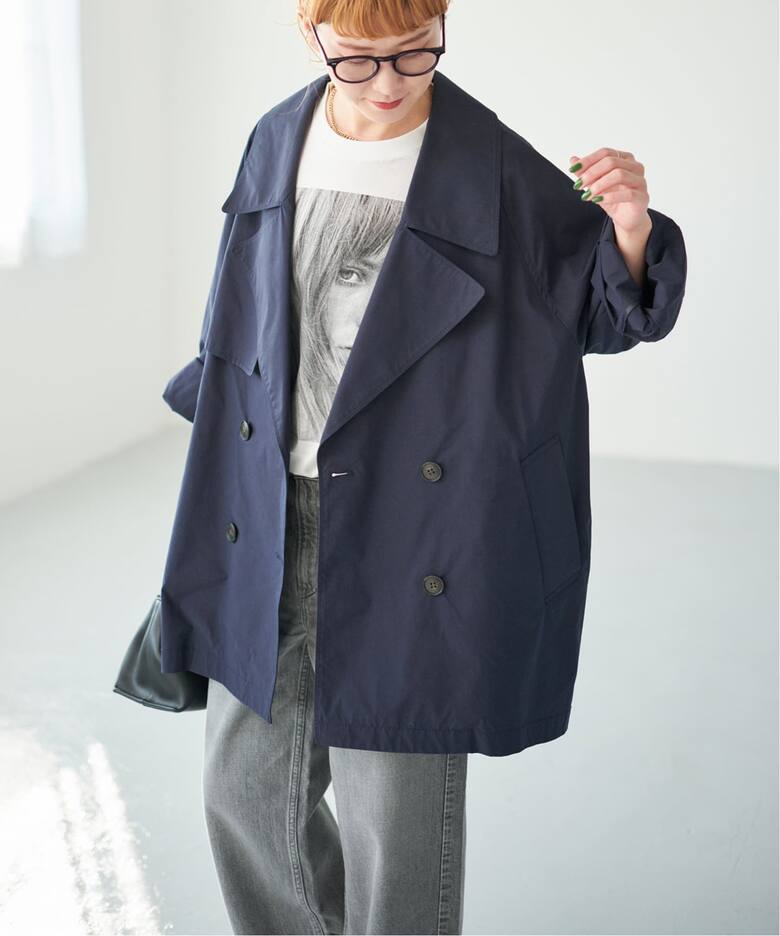 新色有り / 追加》C/Pミドル丈トレンチコート（トレンチコート 