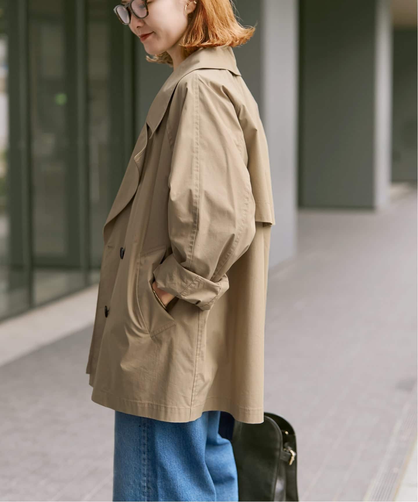 【つわ】Spick&Span C/Pミドル丈トレンチコート 36 ベージュ WEB限定 / 追加3》C/Pミドル丈トレンチコート（トレンチコート