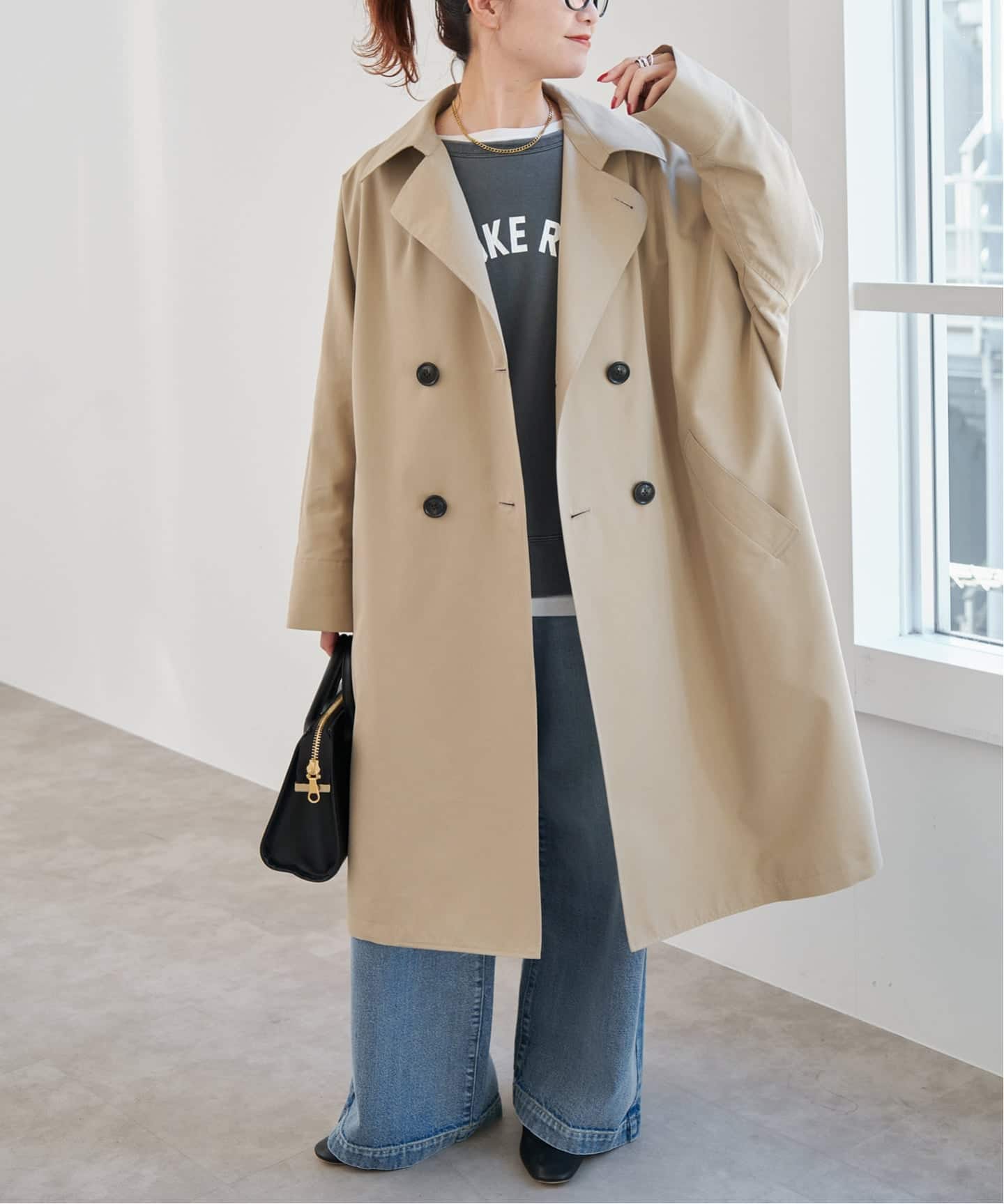 追加2》TICCA / ティッカ テントトレンチコート（トレンチコート