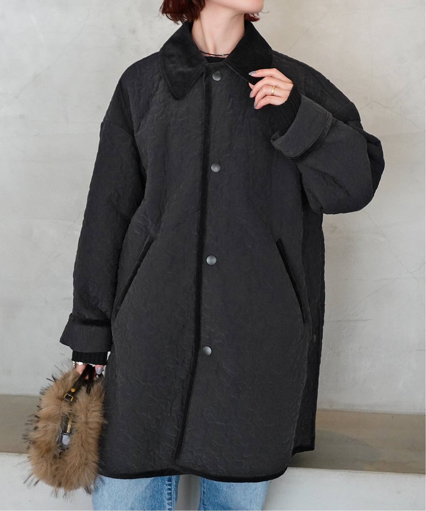 40周年 別注 / 予約》oblada / オブラダ FLOWER EMBROIDERY COAT（中綿 