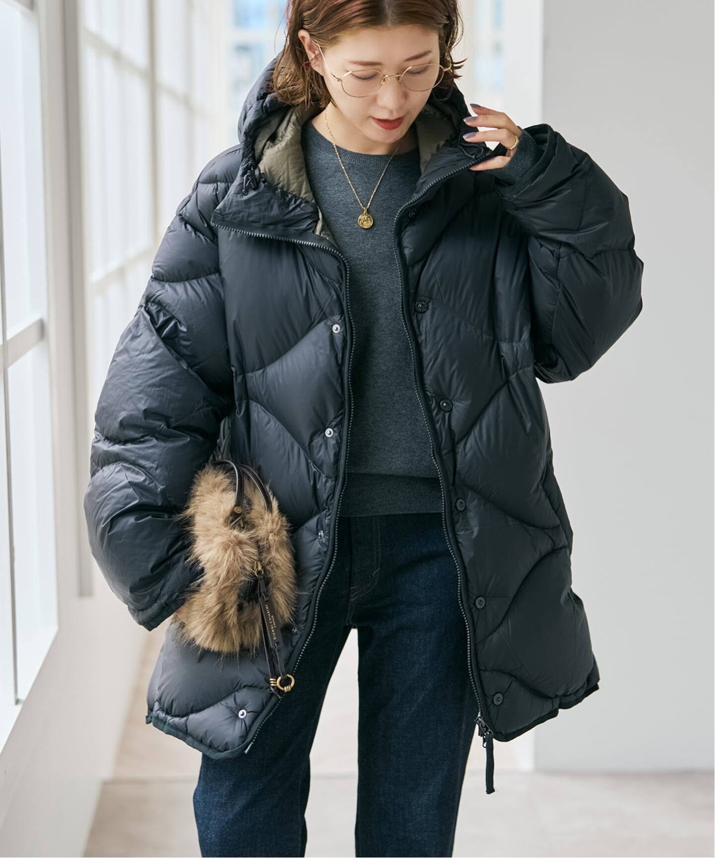 仙台店+WEB限定/予約》TAION/タイオン MILITARY HOODED VOLUME DOWN